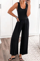 Full Size Scoop Neck Wide Strap Jumpsuit