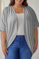 Plus Size Ribbed Cocoon Cover Up