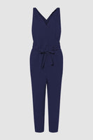 Full Size Surplice Sleeveless Jumpsuit