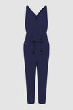 Full Size Surplice Sleeveless Jumpsuit