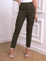 Straight Leg Cargo Pants with Pockets