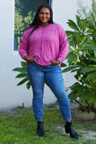 Zenana Quiet Nights Full Size Brushed Melange Sweater