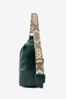 Sling bag | Adjustable Strap PU Leather Sling Bag