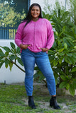 Zenana Quiet Nights Full Size Brushed Melange Sweater