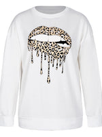 Graphic Dropped Shoulder Round Neck Sweatshirt