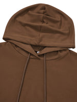 Two-Tone Side Zipper Hoodie and Joggers Set