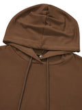 Two-Tone Side Zipper Hoodie and Joggers Set