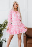 Skies Are Blue Spring Forward Floral Tiered Dress