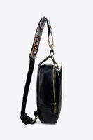 Sling bag | Adjustable Strap PU Leather Sling Bag