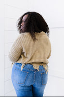 Sweet Generis See You Later Full Size Run Distressed Edge Sweater