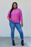 Zenana Quiet Nights Full Size Brushed Melange Sweater